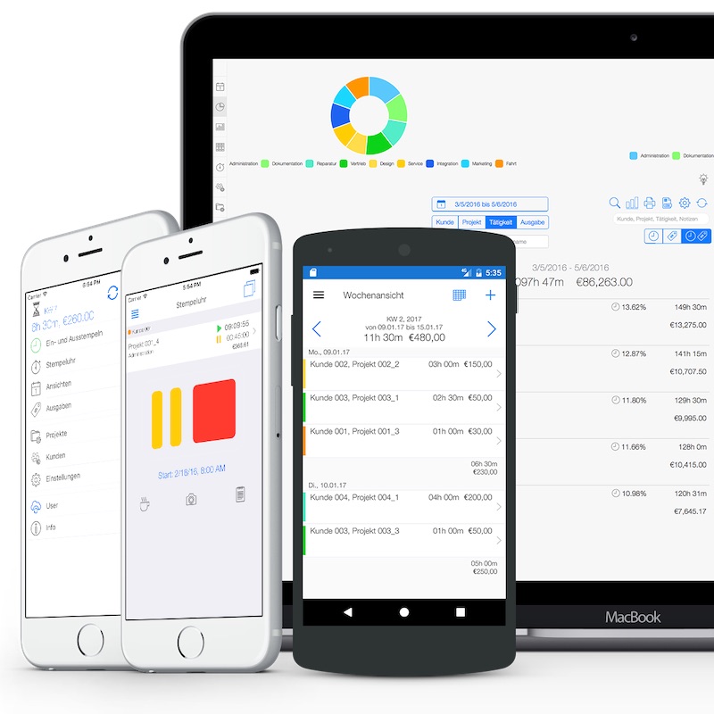 Zeiterfassung Für Handwerker - Einfache Mobile Zeiterfassung - TimeTrack