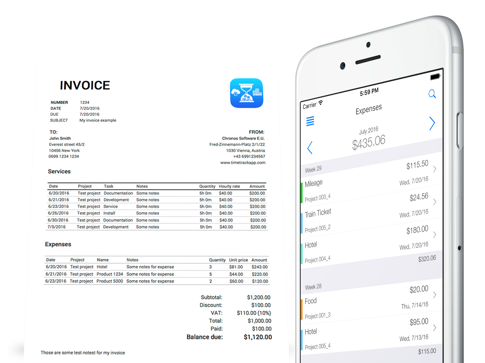 mobile invoicing and quoting