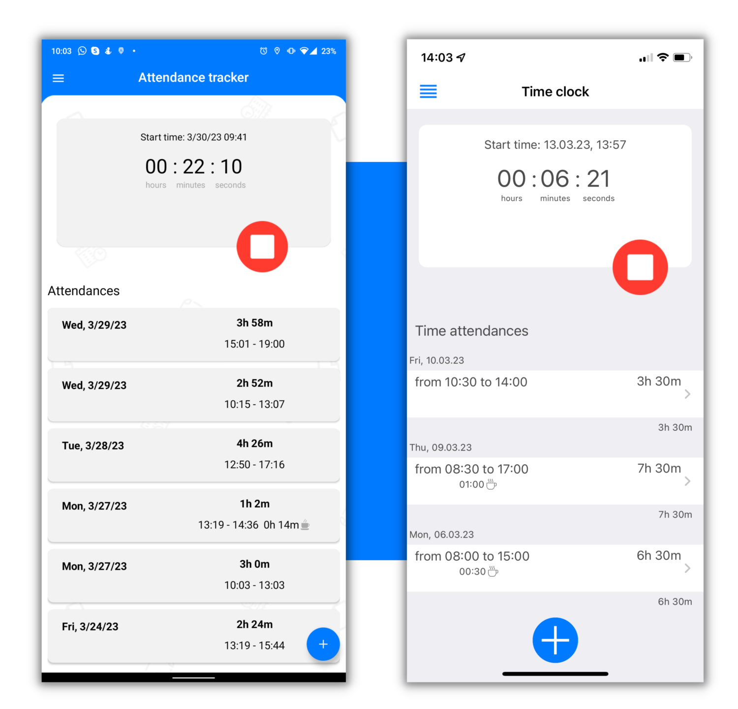 Time Clock App OntheGo Time Tracking For Your Business TimeTrack