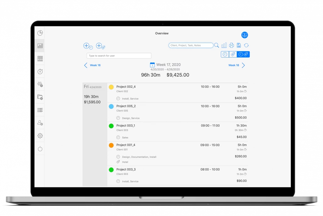 Project Overview with TimeTrack